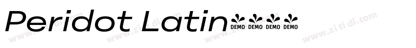 Peridot Latin字体转换